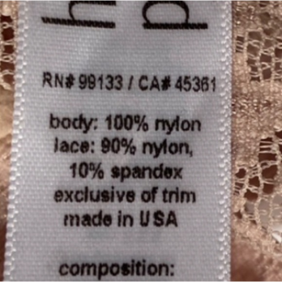 Small Hanky Panky Lace Bralette Adjustable Straps, Beige, Light Nude Comfy! VGUC - Picture 16 of 16